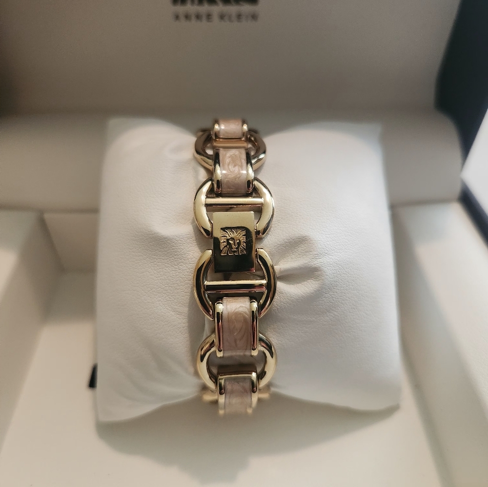 Anne Klein Gold and Pink Women's Watch - Picture 2 of 7